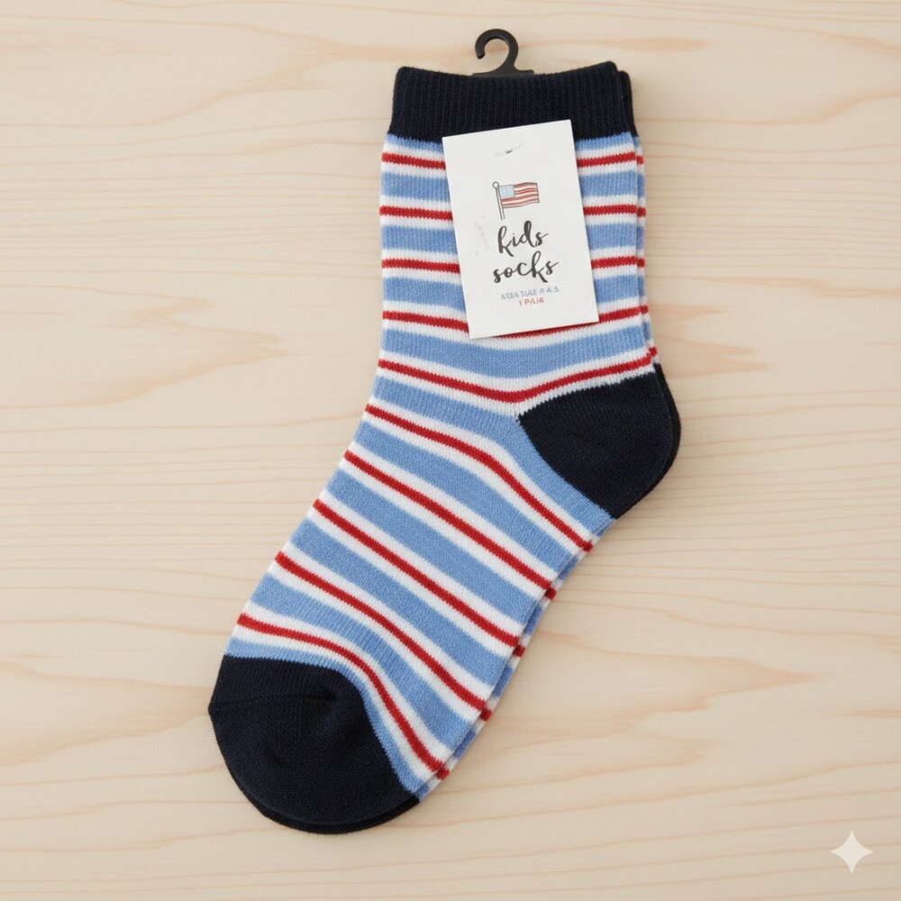 NEW Made for Retail Pair of 2 Stripe Socks Kids
